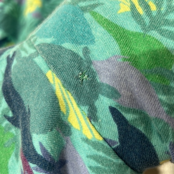 Vintage 90s under the sea all over print cotton shorts plus size 2x - Picture 3 of 6